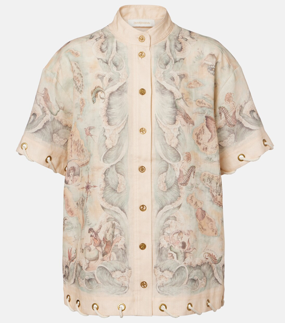 Printed linen shirt | Mytheresa (INTL)