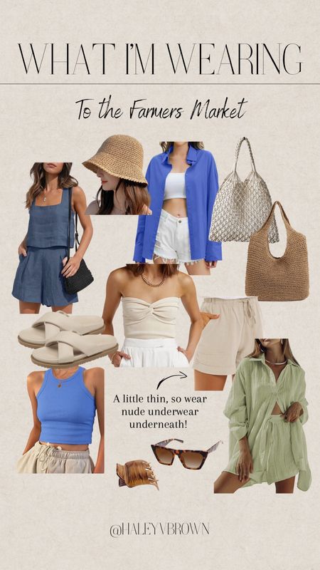 Farmers Market, Summer Outfit Inspo, Two Piece Set, Linen Set, Beach Bag

#LTKSeasonal #LTKFind #LTKstyletip