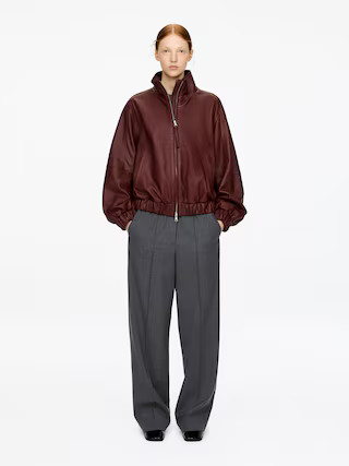 Elastic Waist Tailored Trousers – Dark Grey – ARKET GB | Arket UK