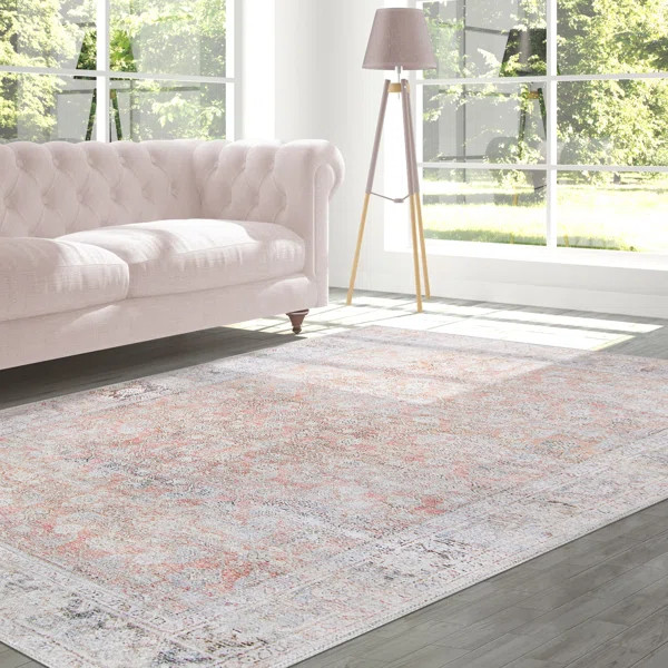 Power Loom Performance Pink Rug | Wayfair North America