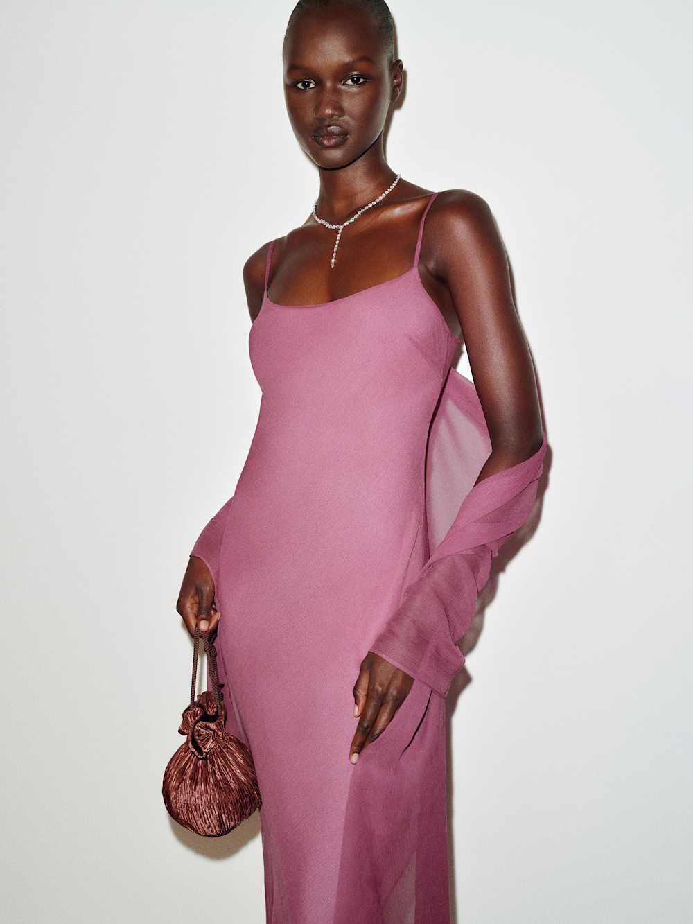 Rida Silk Chiffon Dress | Reformation (Global)