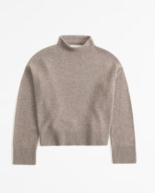 Women's Cashmere Mockneck Sweater | Women's Tops | Abercrombie.com | Abercrombie & Fitch (US)