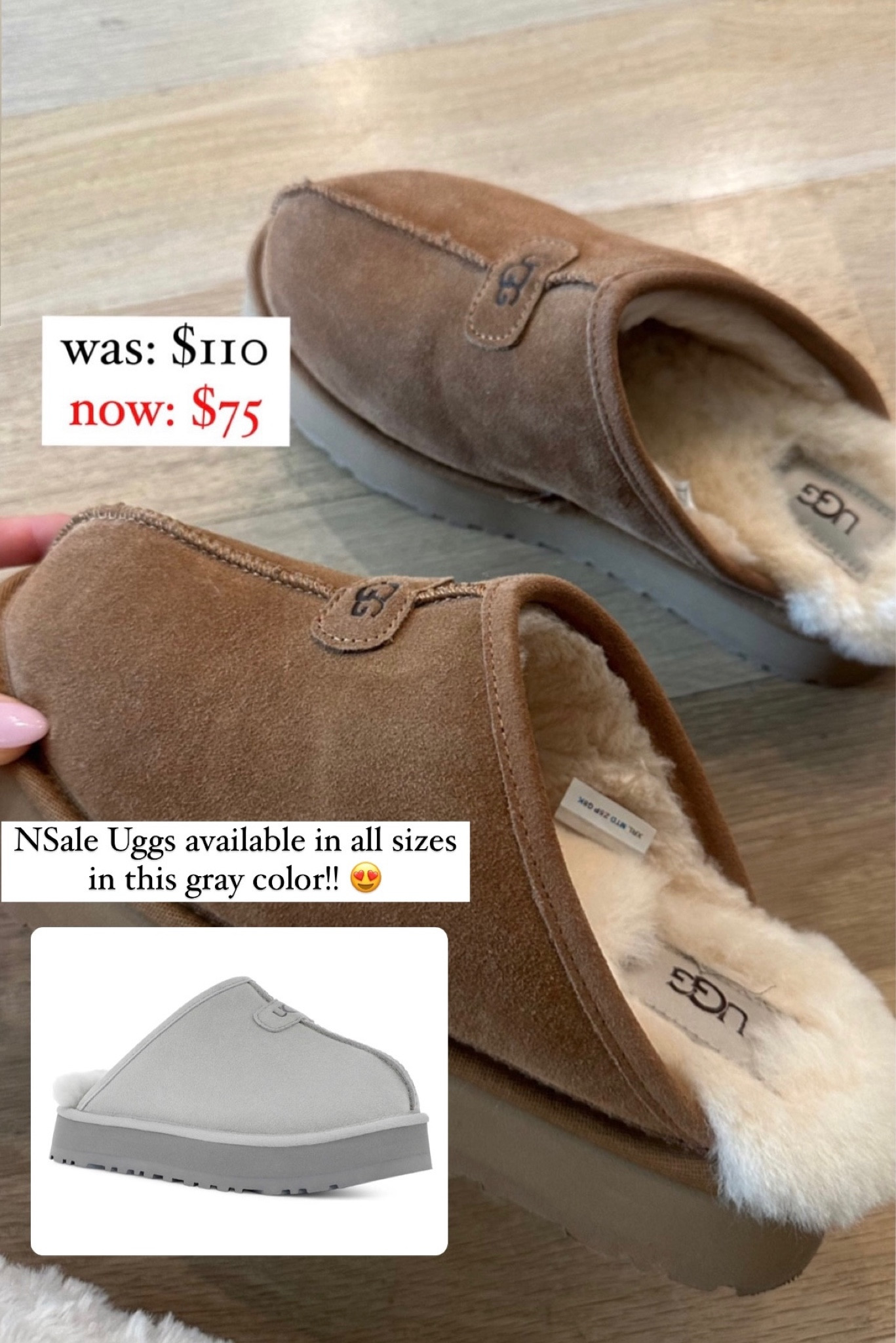 NSale Uggs available in more colors! I love this gray color 😍 recommend sizing up as they run small!

#LTKshoecrush #LTKxNSale #LTKunder100