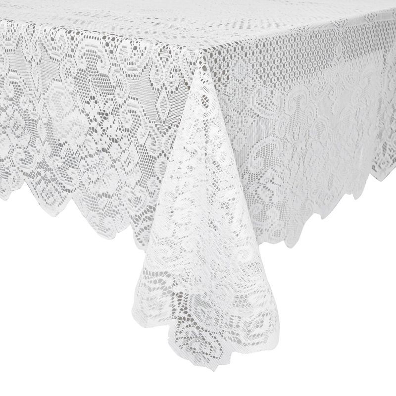 Juvale White Lace Tablecloth for Rectangular Tables, Vintage-Style for Wedding Reception, Dinner ... | Target