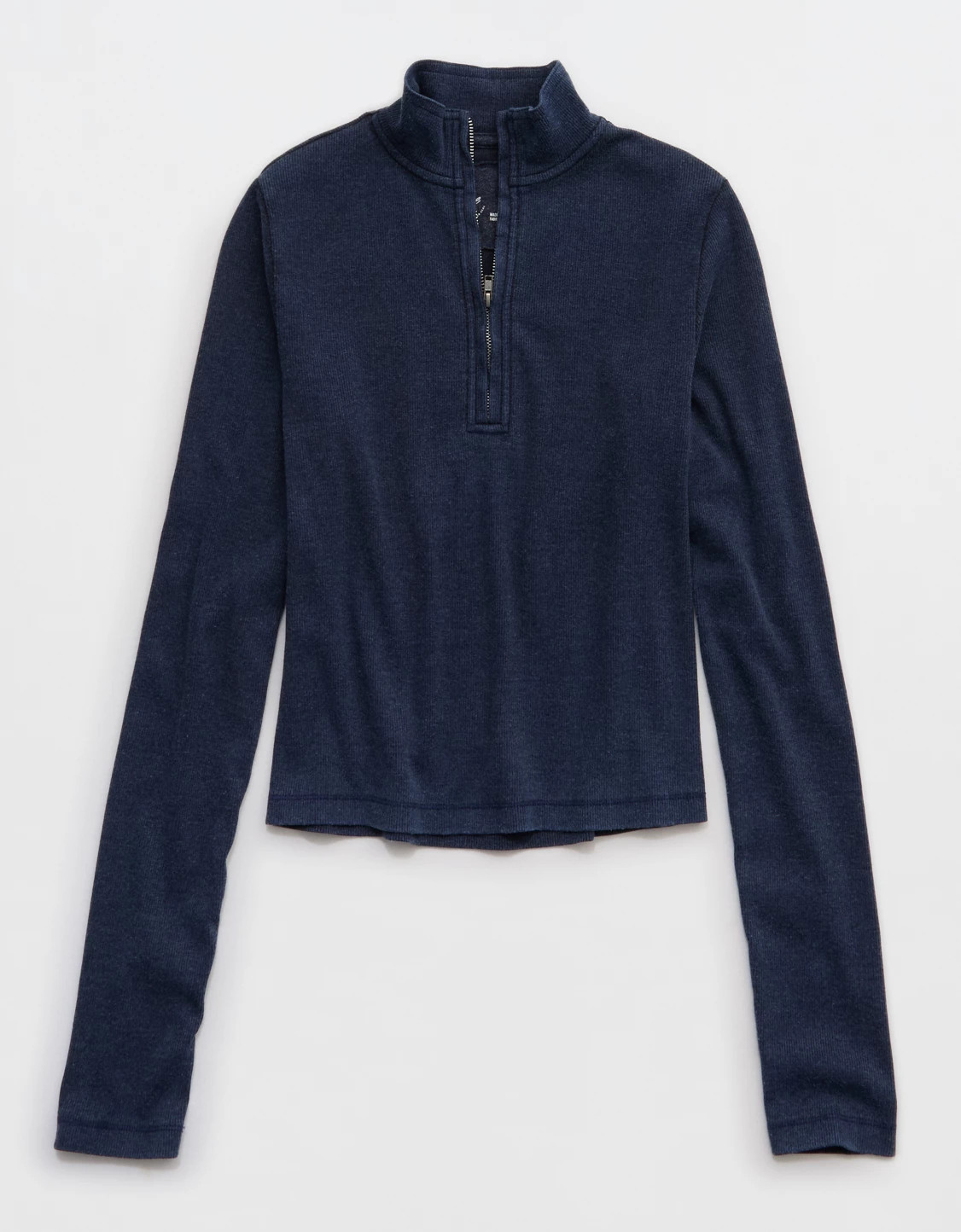 Aerie Long Sleeve Quarter Zip T-Shirt | Aerie