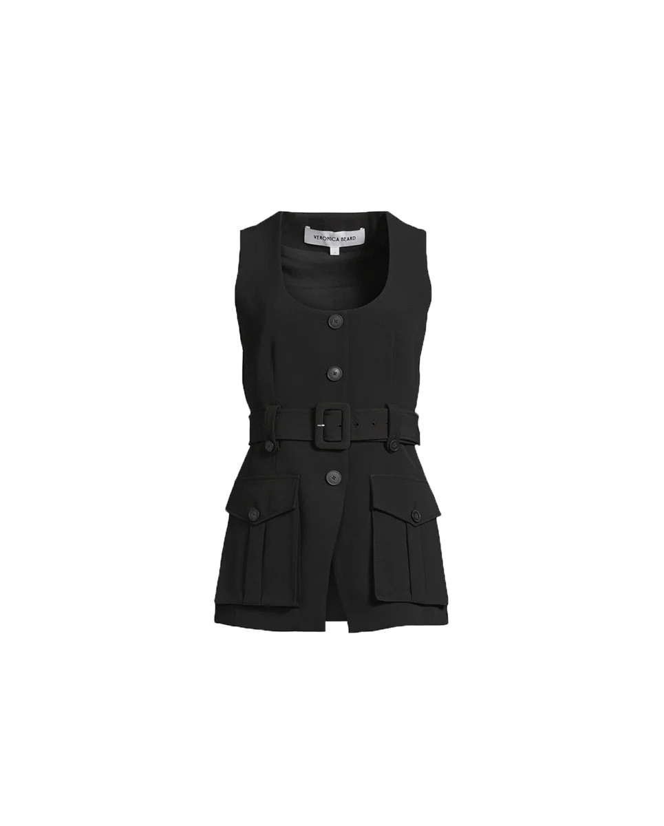 Becker Belted Vest | Veronica Beard