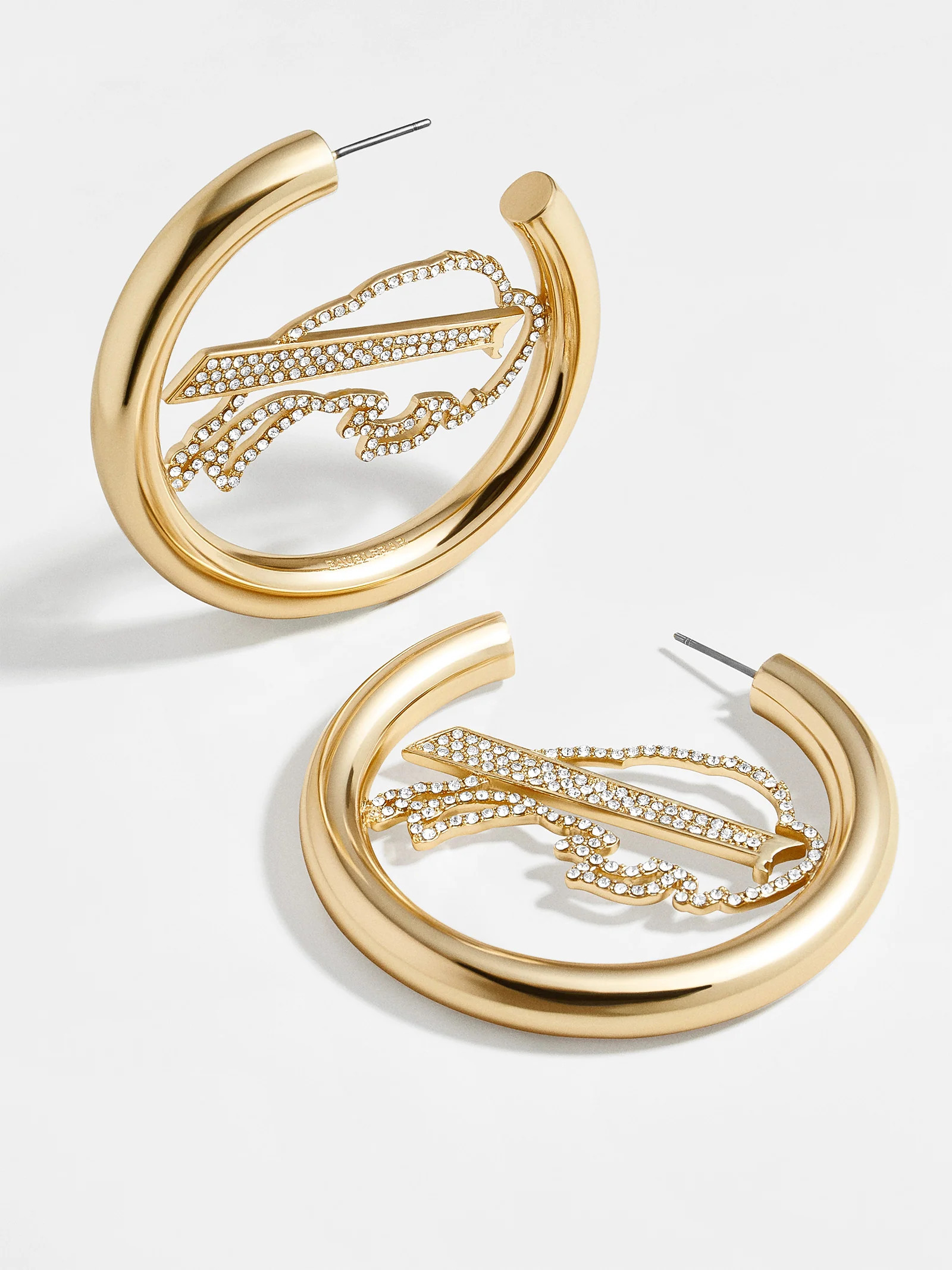 Buffalo Bills NFL Logo Gold Hoops | BaubleBar (US)
