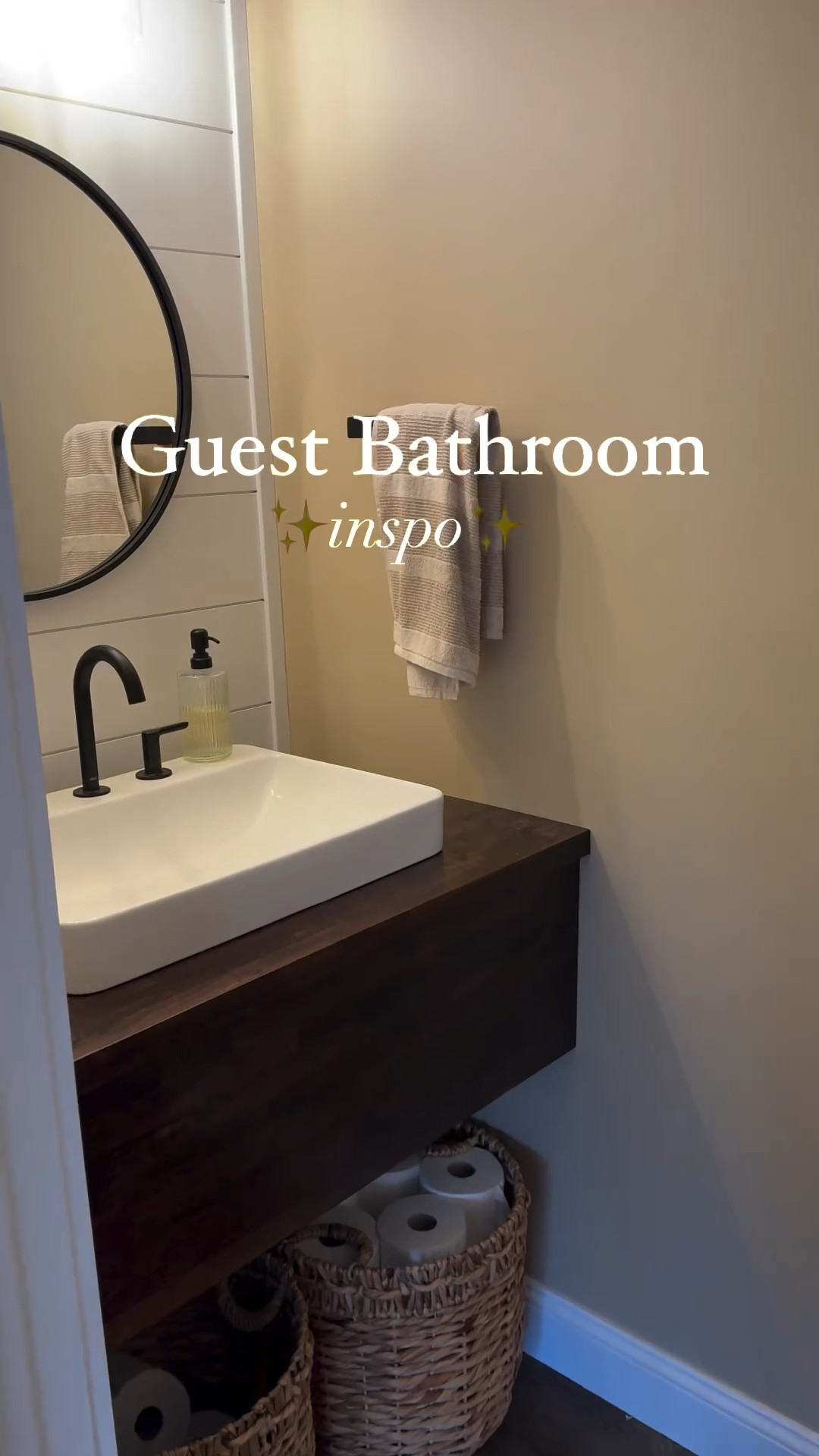 Guest Bathroom Inspo, Small Bathroom 