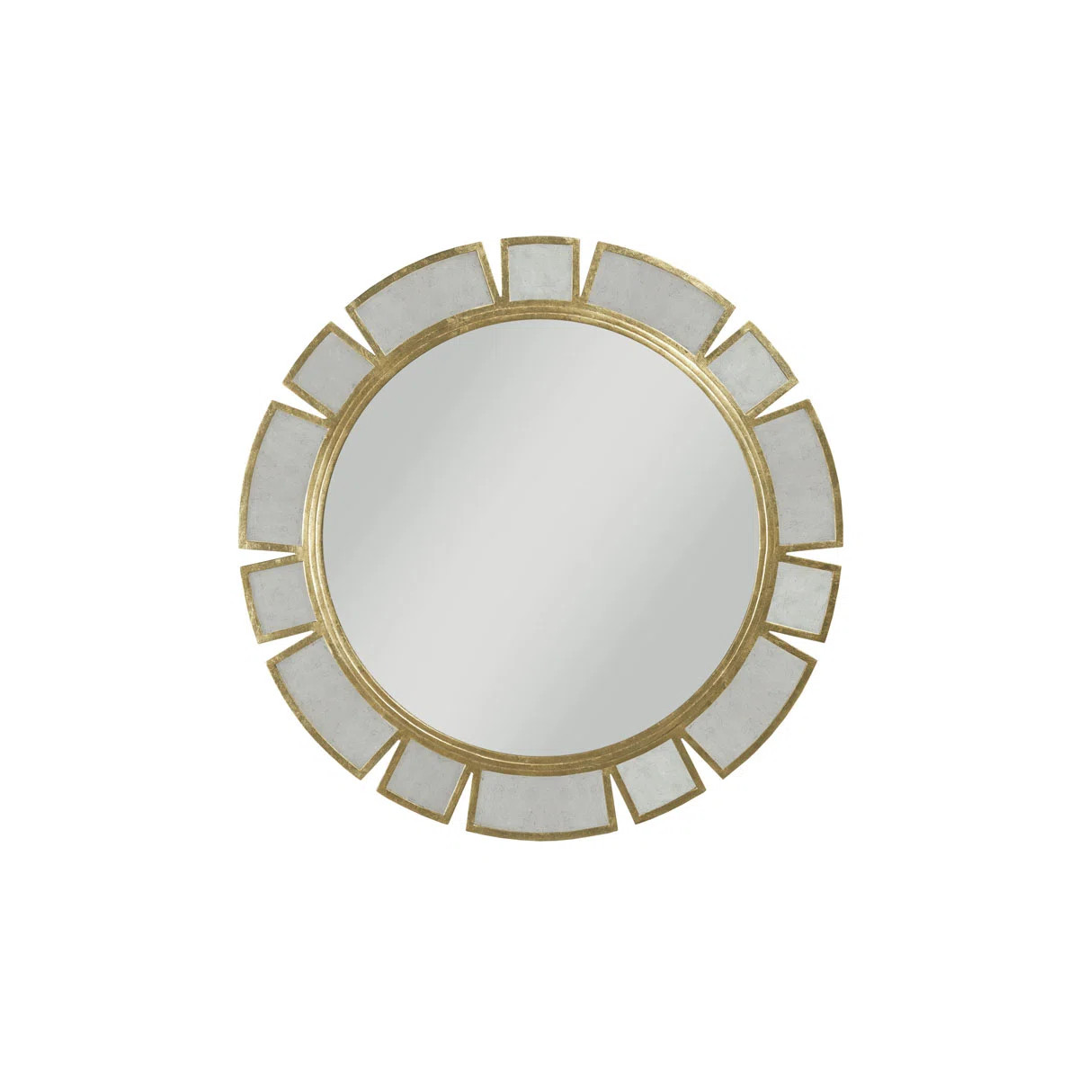 Angelina Round Metal Wall Mirror | Perigold