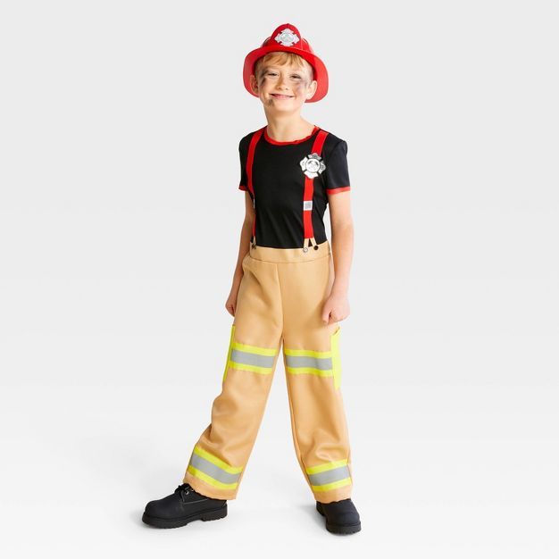 Kids' Firefighter Halloween Costume Jumpsuit with Hat - Hyde & EEK! Boutique™ | Target