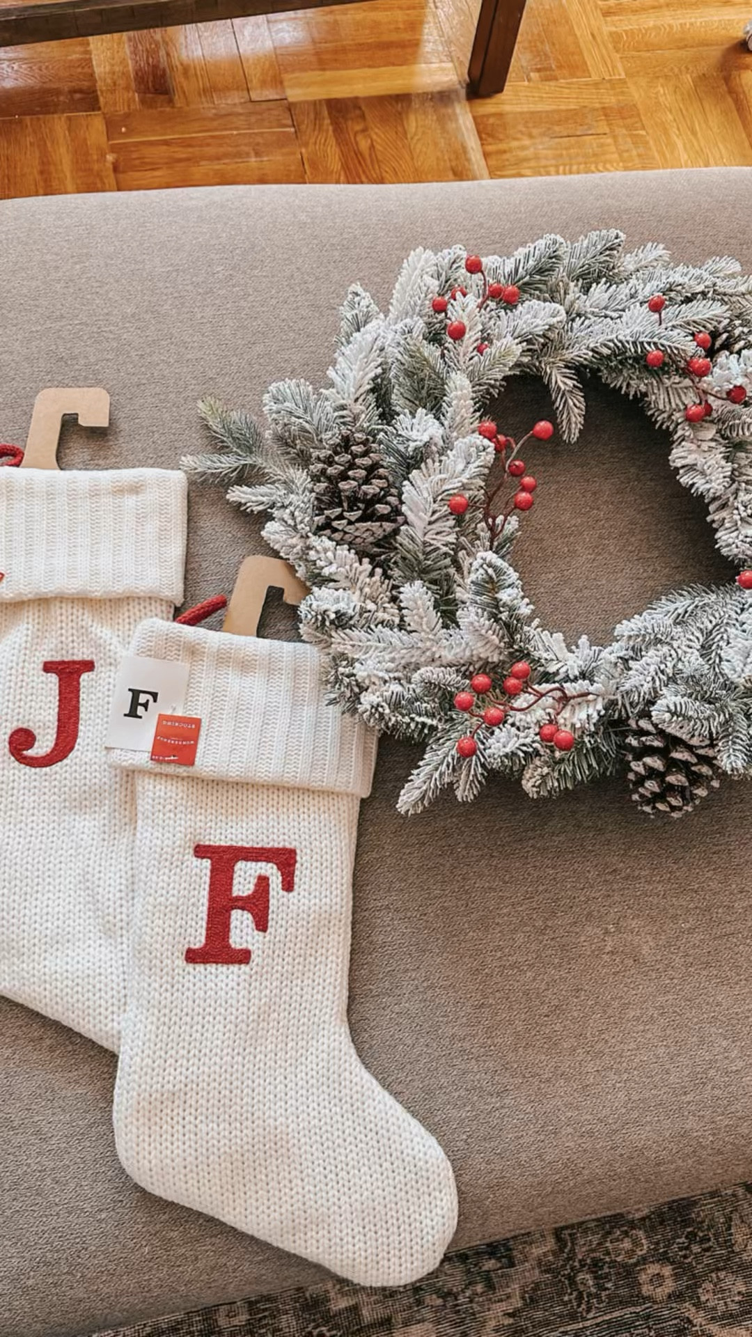 Christmas wreath sale ! Knit fabric monogram (initial) stocking stuffers only $10 🎅🏻🎄for the whole family!

#LTKVideo #LTKHoliday #LTKSeasonal