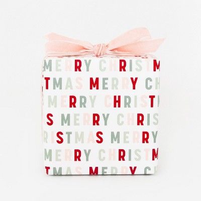 30 sq ft Merry Christmas Colorful Multicolor  Gift Wrap - Sugar Paper™ + Target | Target