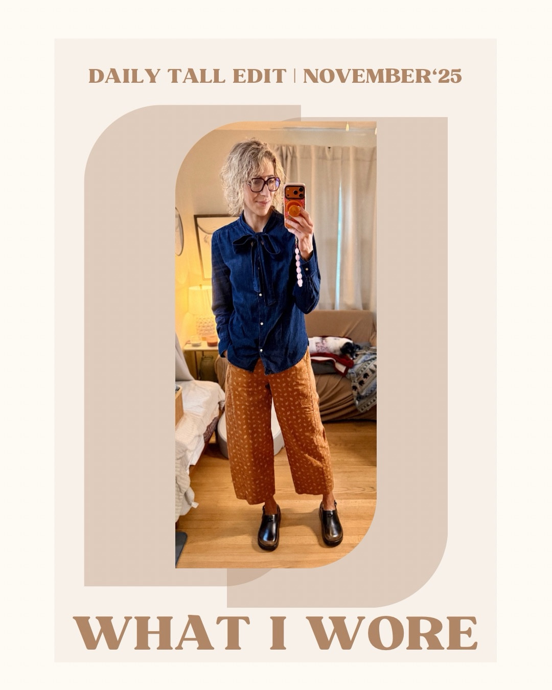 Daily Tall Edit | Denim Details & Fall Barrel Silhouettes
My Daily Tall Diary: what’s on my body, what I bought, and what I’m eyeing next.
👗 What I Wore:
Today’s look is a mix of structure and comfort — very fall, very me.
I pulled out the Izzy barrel pants from Anthropologie. I grabbed these over the summer, but because they’re a heavyweight cotton and the mustard tone leans warm, they transition perfectly into fall.
Paired them with the denim button-down, tie-neck blouse from GAP. I can’t stop wearing this since the day it arrived. It’s a heavier denim (so good for fall), has a subtle western nod that’s trending right now, and the tie neck detail makes it feel a little more elevated and work-appropriate.
Finished everything with my Coach leather platform clogs — 90s nostalgia in the best way. The slightly worn toe, the true clog silhouette… they’re insanely comfortable. I’m fully in my clog era.
🛍️ What I Purchased:
• Sky Dolls sweatsuit — I’ve had my eye on this set for forever but could never land the right size/color combo before it sold out. Found one on Poshmark randomly and immediately grabbed it.
The fabric is super soft with a bit of stretch. I like to toss mine in the dryer on low heat for about 20 minutes when they’re wet — if I fully air-dry them they get a little “crunchy.”
The pants fit true to size. The sweatshirt fits small for a large – I wanted oversized, and the large fits more like a regular large on me.
What’s in My Cart:
• More barrel jeans — are we even surprised?
• The new big-cuff barrel jeans from Madewell — they just dropped and the cuff + silhouette is so good.
• Anthropologie’s graphic big-cuff barrel pants — they have this slight sheen with the polka dots… honestly adorable, especially for the holidays.
✨ Linked everything on LTK.
Which pair should I grab first — Madewell or Anthro?


#LTKootd #LTKTall #LTKgrwm