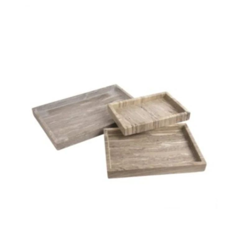 Taupe Marble Tray (3 Sizes) | Linen & Flax Co