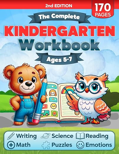 The Complete Kindergarten Workbook: 150+ Fun and Educational Activities to Build Confidence in Ma... | Amazon (US)
