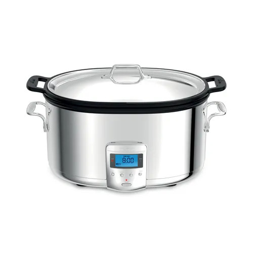 All Clad Stainless Steel Digital Slow Cooker, Nonstick Ceramic Coating, 7 qt. | Sur La Table