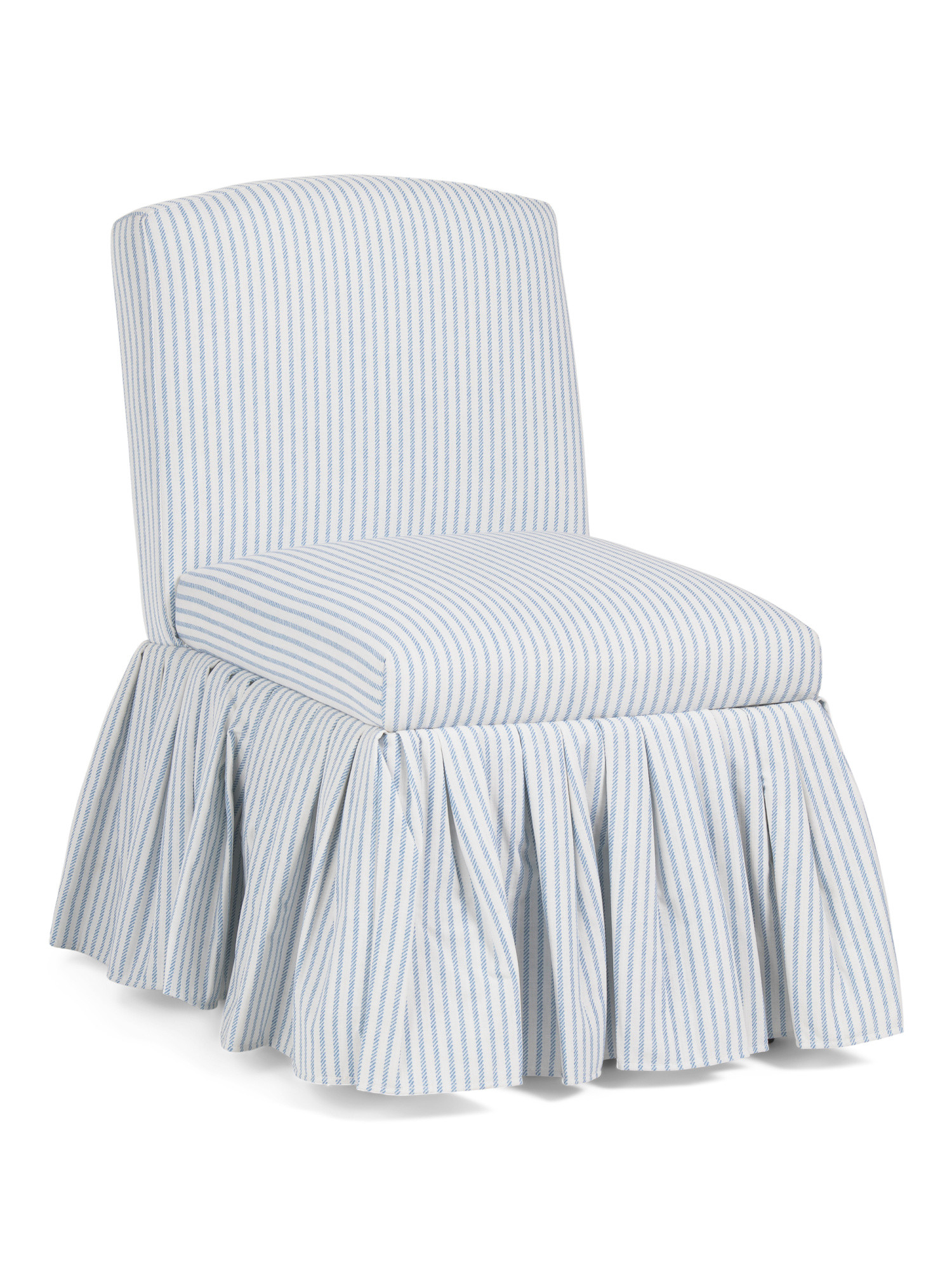 20x30 Striped Vail Accent Chair With Gathered Skirt | TJ Maxx
