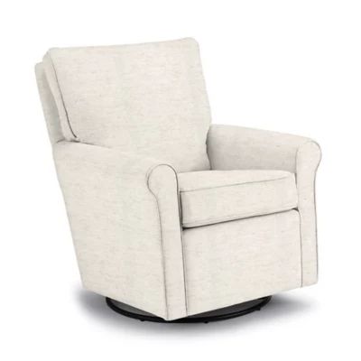 Best Chairs Custom Kacey Swivel Glider in Cream Fabrics | buybuy BABY
