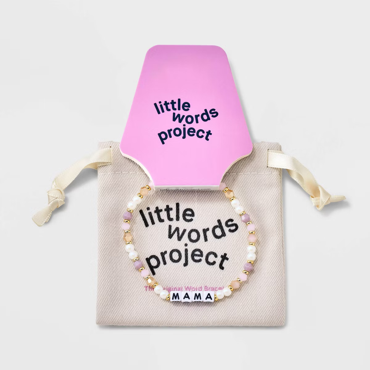 Little Words Project Mama Beaded Bracelet - Pink | Target