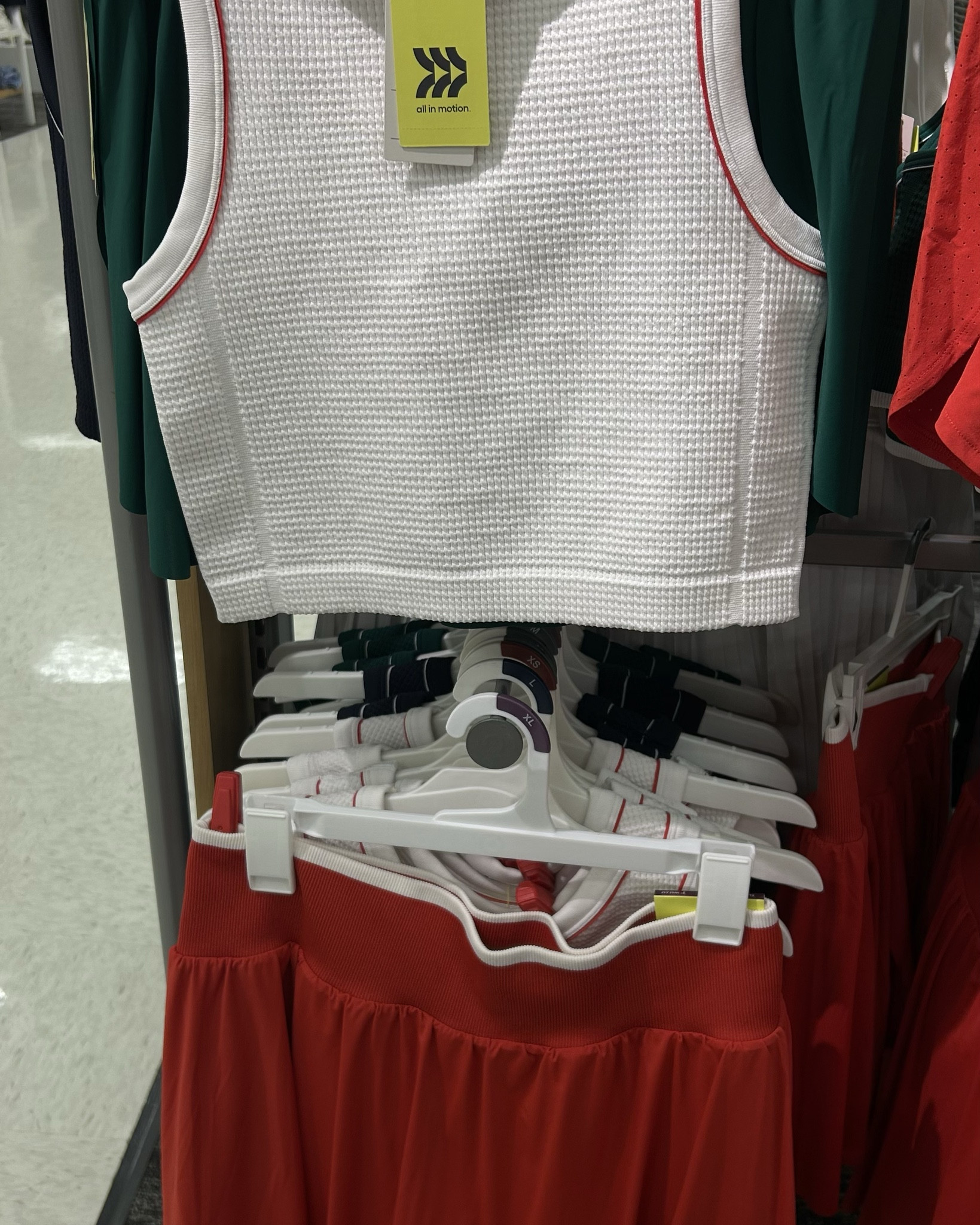 workout set with skort