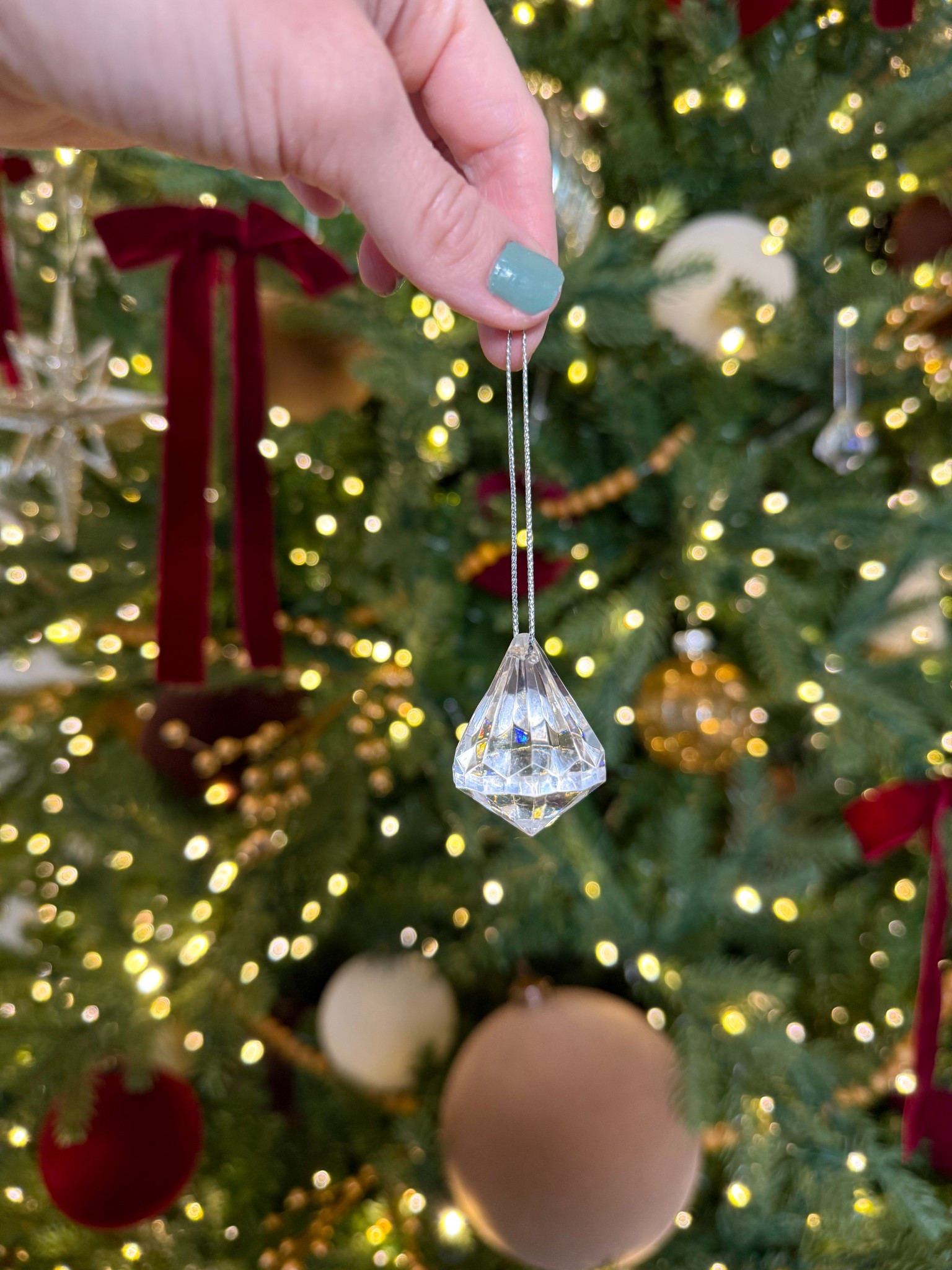 Diamond ornaments 

#LTKHoliday #LTKHome #LTKGiftGuide