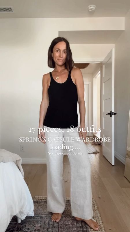 Spring capsule wardrobe, styled outfits 

#LTKover40