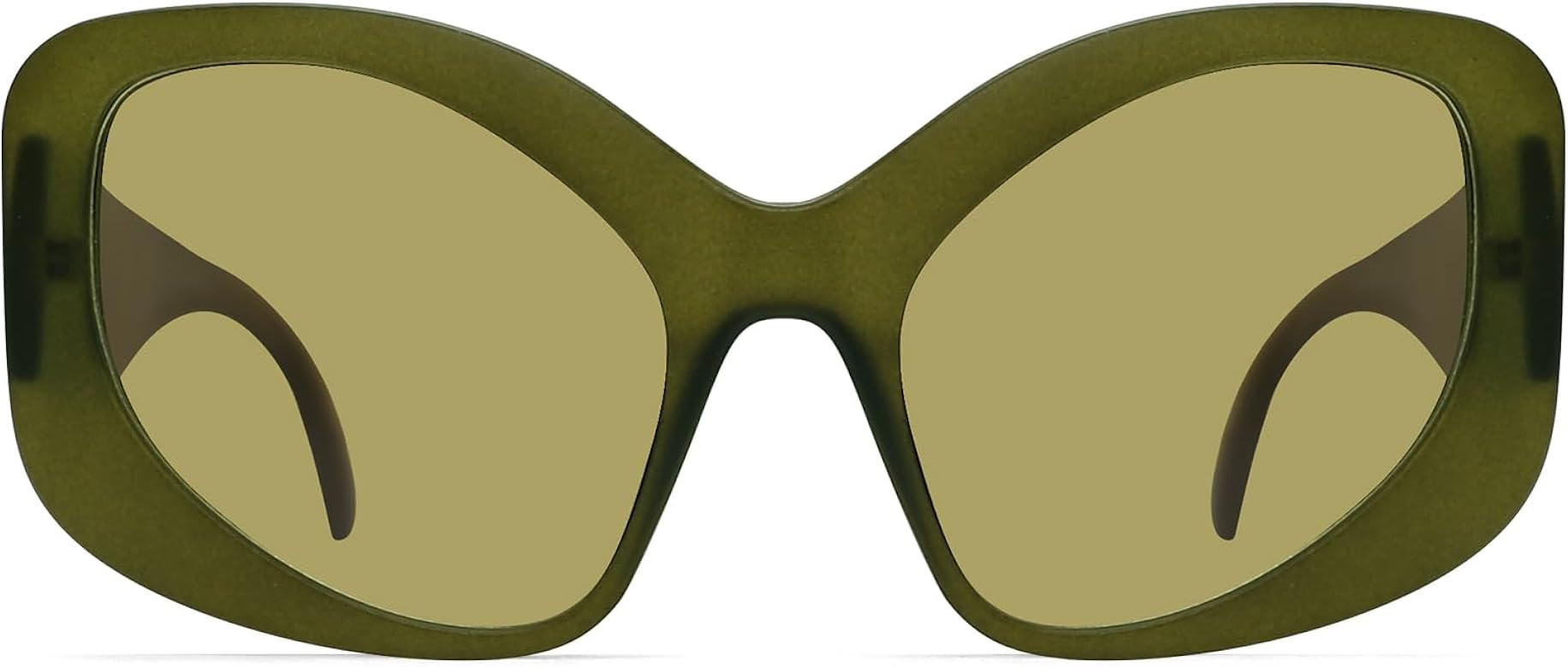 TYA Oversized Sunglasses for Women Fashion Oval Futuristic Chunky Sunglasses Cat-Eye Rectangular ... | Amazon (US)