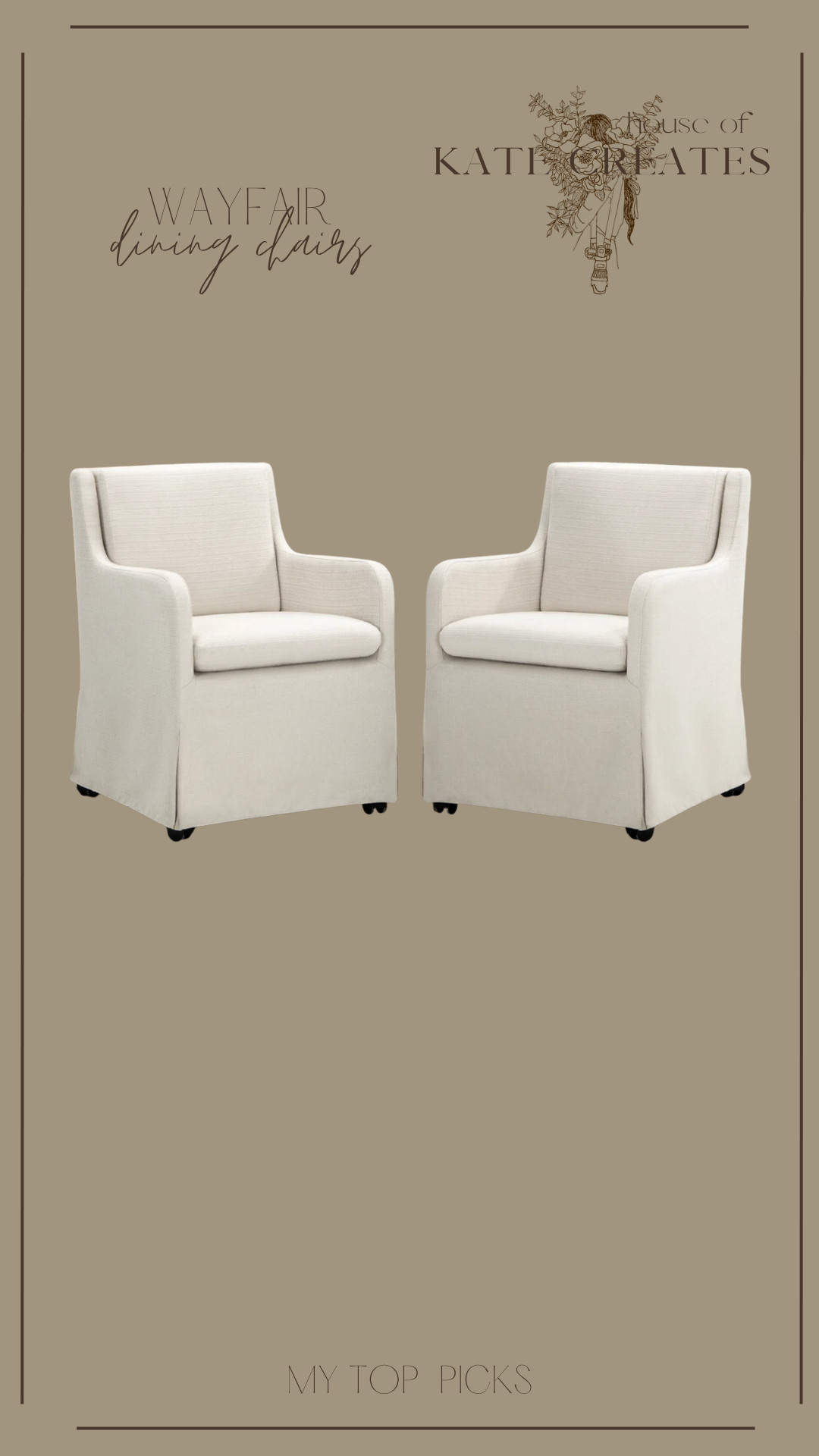These come in a pack of 2 and are SUCH a good deal right now! If you're looking into skirted dining chairs, you have to look at these!!  

 #LTKHome