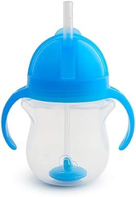 Munchkin Click Lock Weighted Straw Cup, 7 Ounce, Blue, Pack of 1 | Amazon (US)