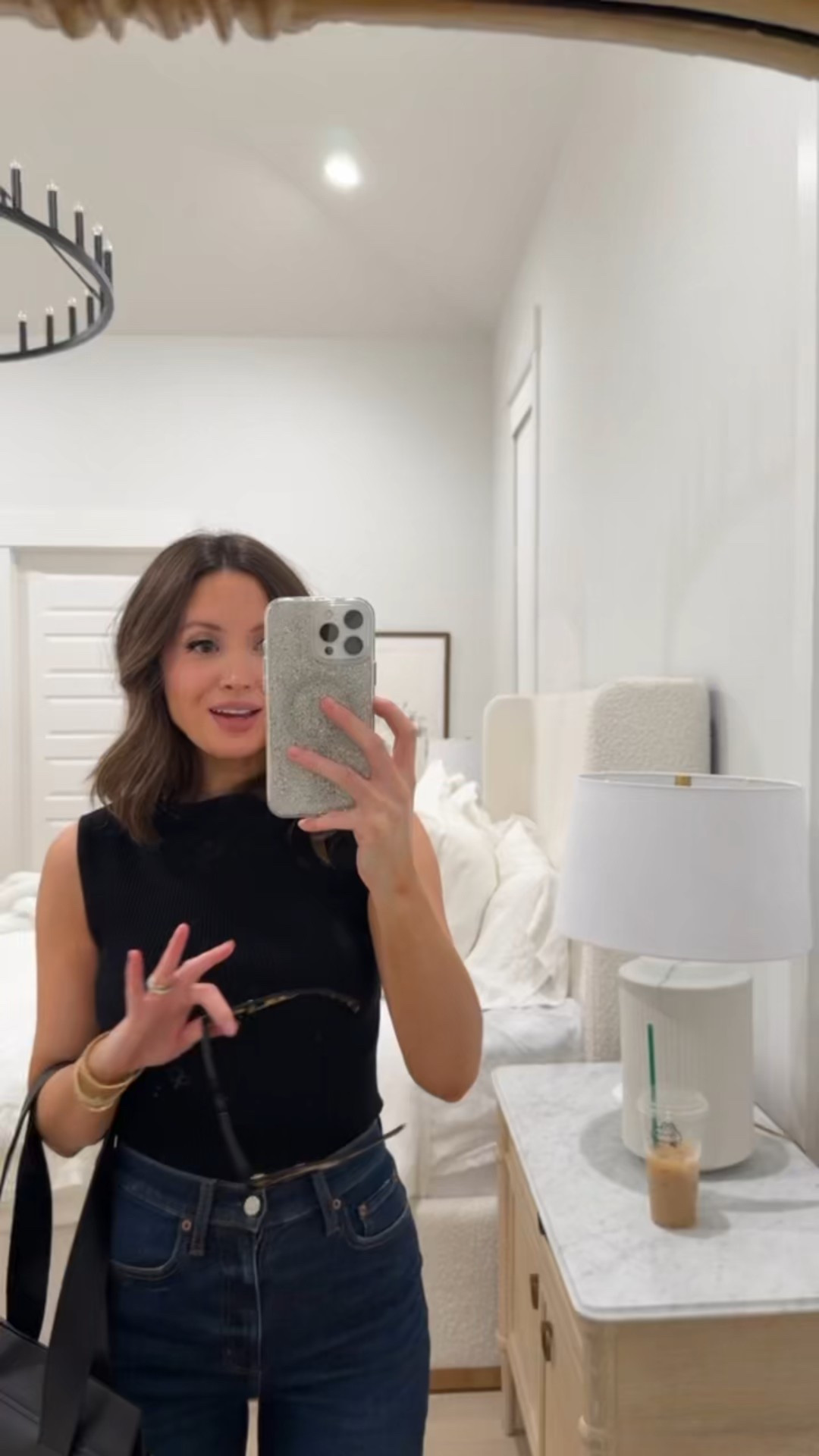 NSALE TRYON 💛 this outfit makes me feel so much like myself again! 🥹 styled with the all saints bag and Daze jeans! the prada sunnies are everything! I could live in this outfit! so classic!

#LTKSeasonal #LTKSaleAlert #LTKFindsUnder50