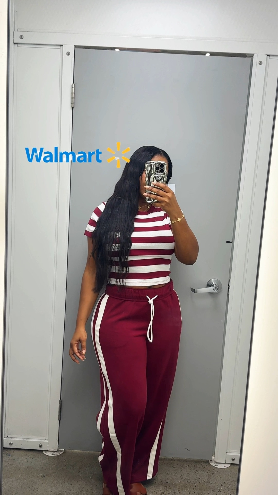Walmart Set Outfit find 

Casual, comfy, and cute
Rocking this $7 striped crop tee with these comfy wide-leg pants $15— perfect for errands or chill days.
Both pieces from Walmart and under $25
total! #WalmartFashion #BudgetStyle #OOTD
LTK Description:
• Top: Striped Crop Crew Tee (Size M 8-10)
- $6.98
• Bottoms: Thin WB Wide Leg Pants in "Blue
Moonlight" (Size M 8-10)
@walmartpartner @walmart #walmart #walmartfashion
• True to size
Affordable Perfect everyday look!


#LTKSaleAlert #LTKStyleTip #LTKActive