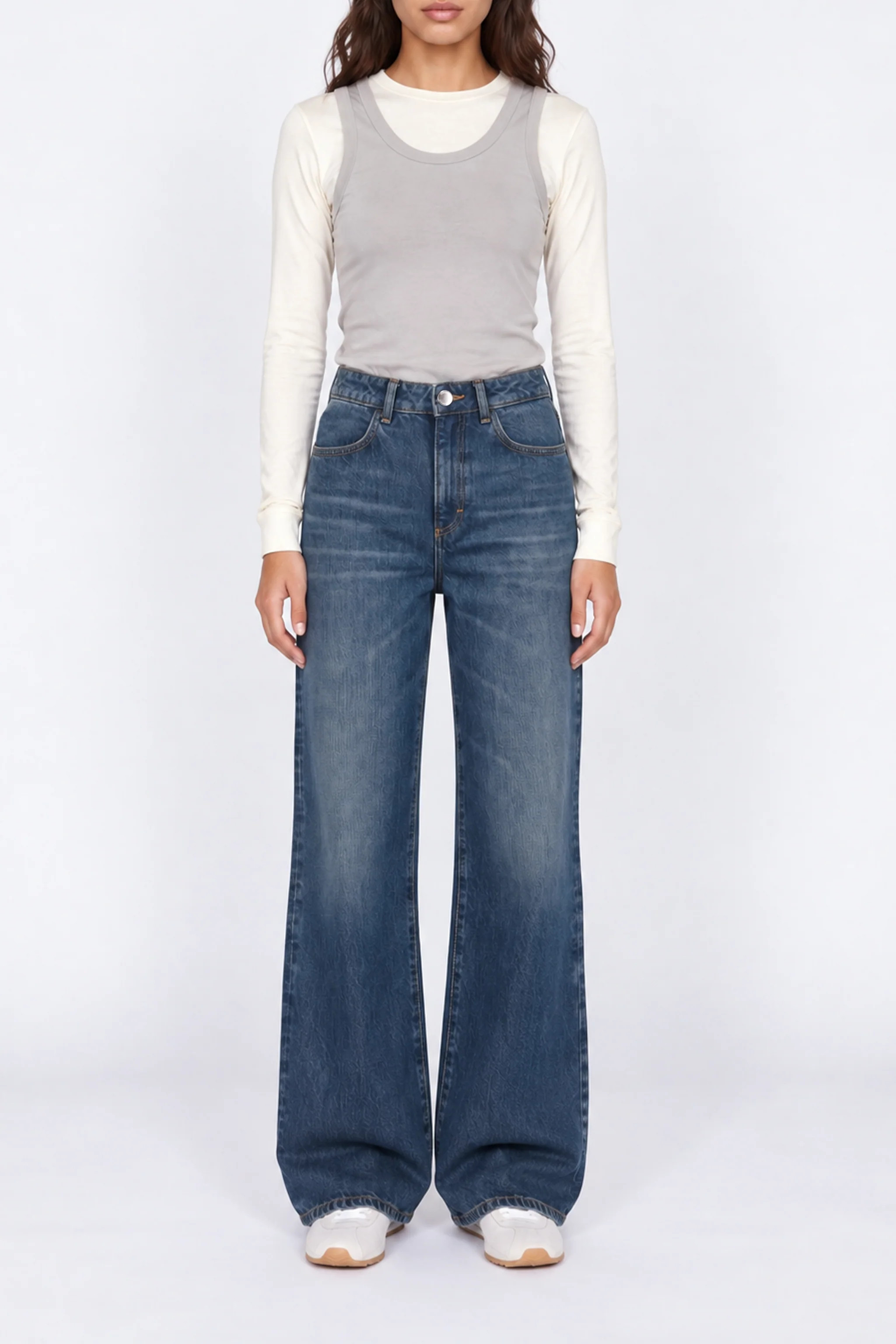 ICON DENIM LOS ANGELES Blue - Women's Slim Flared Jeans - Shop | Shop.com