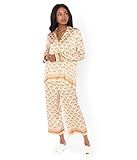 Show Me Your Mumu Women's Early Night PJ Set, Honey WallFlower Stripe, Small | Amazon (US)