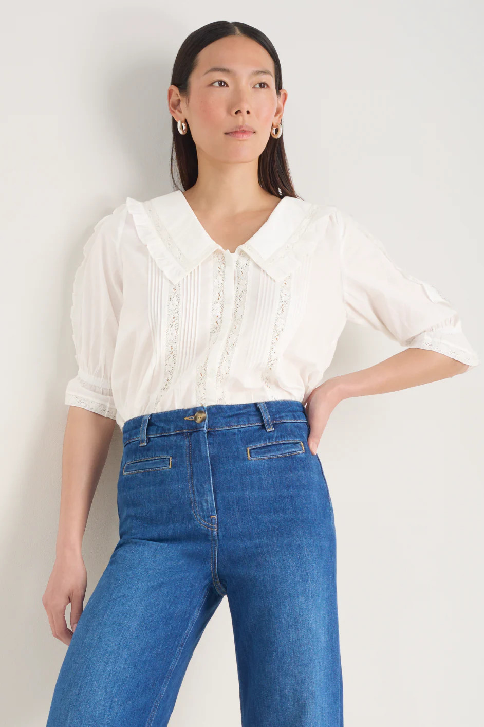 Sienna Blouse - Ivory | WYSE London