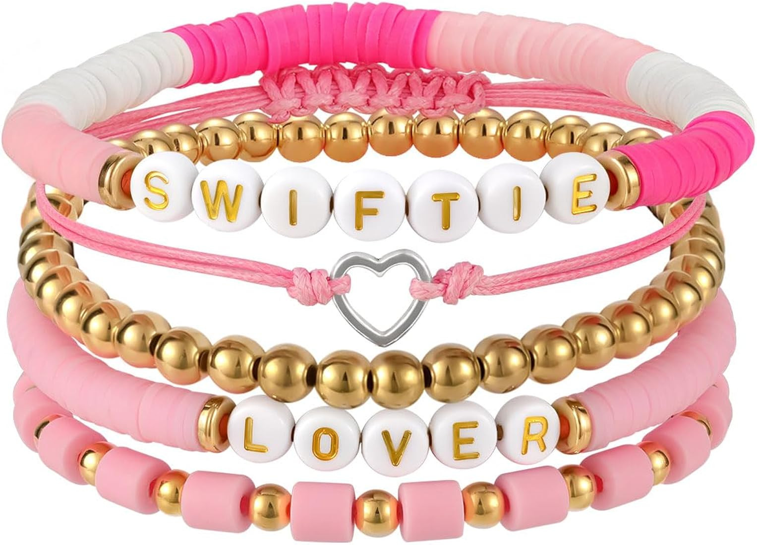 Emibele Colorful Stretch Bracelet Stack Boho Beaded Bracelet Set Heishi Surfer Bracelet Y2K Trend... | Amazon (US)