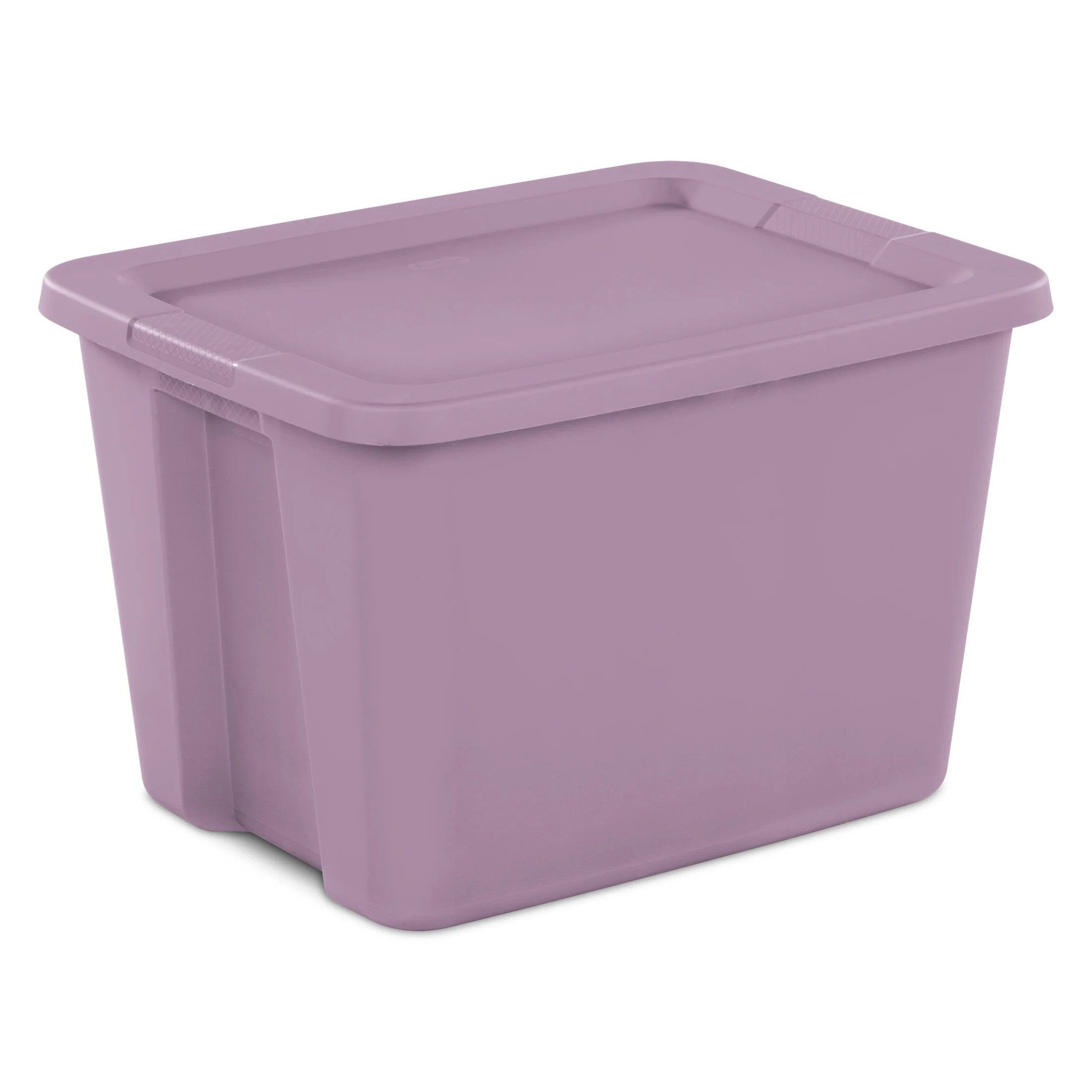 Sterilite 18 Gallon Tote, Plastic Storage Bin with Snap-on Lid, Purple | Walmart (US)