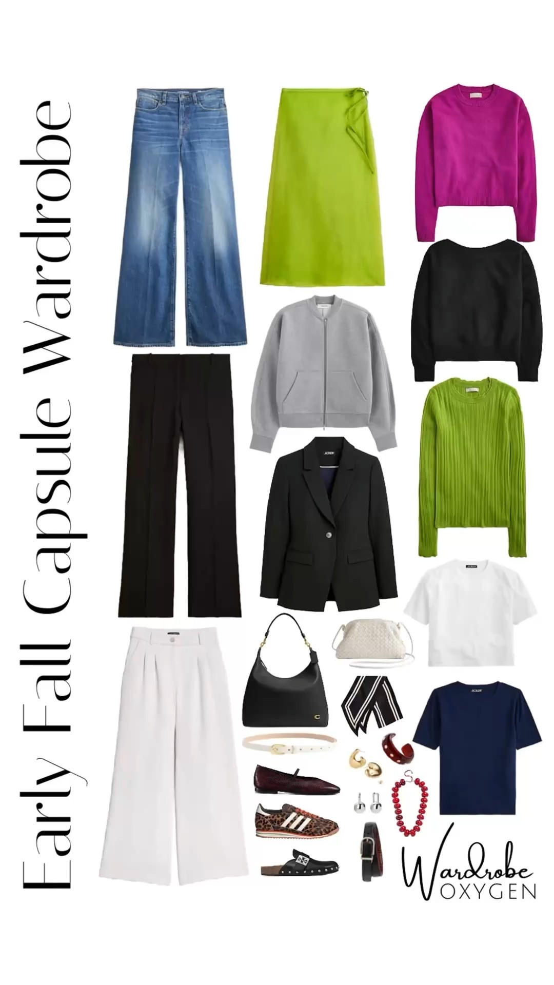 Every single piece of clothing is on sale in this capsule wardrobe, and almost every accessory is too! Inspired by the @jcrew new arrivals, this early fall #capsulewardrobe incorporates current trends for silhouettes and color but isn’t so on the nose you can’t rock these pieces for years to come with chic style. Everything is available in extended sizes with most items available in misses and plus sizes. I created a month of looks but by mixing in pieces you already own, this collection can have you looking fashionable far into winter. For more styling tips visit https://wardrobeoxygen.com

This capsule wardrobe is designed for the grown woman who likes to look current but not try-hard, who loves color but doesn’t want to look like a box of crayons. This collection can transition from work to weekend or just add polish and elevate an existing closet of wardrobe staples.



#LTKOver40 #LTKMidsize #LTKStyleTip