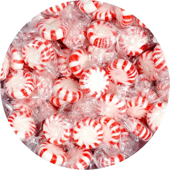 Starlight Peppermint Candy, 1 Pound Bulk Candy (Approx. 75 pcs.), Individually Wrapped Peppermint... | Amazon (US)