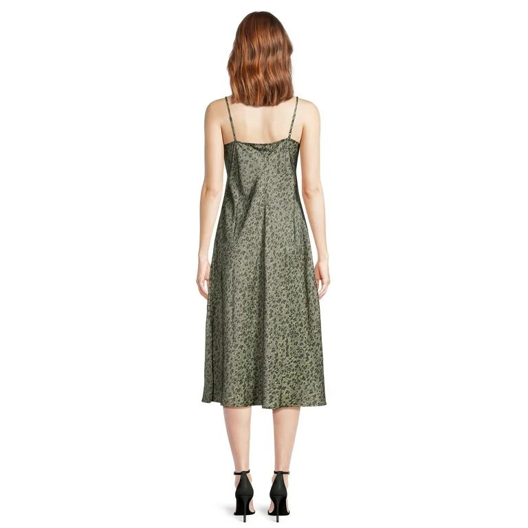 Time and Tru Women's Bias Cut Slip Dress, Sizes XS-XXXL | Walmart (US)