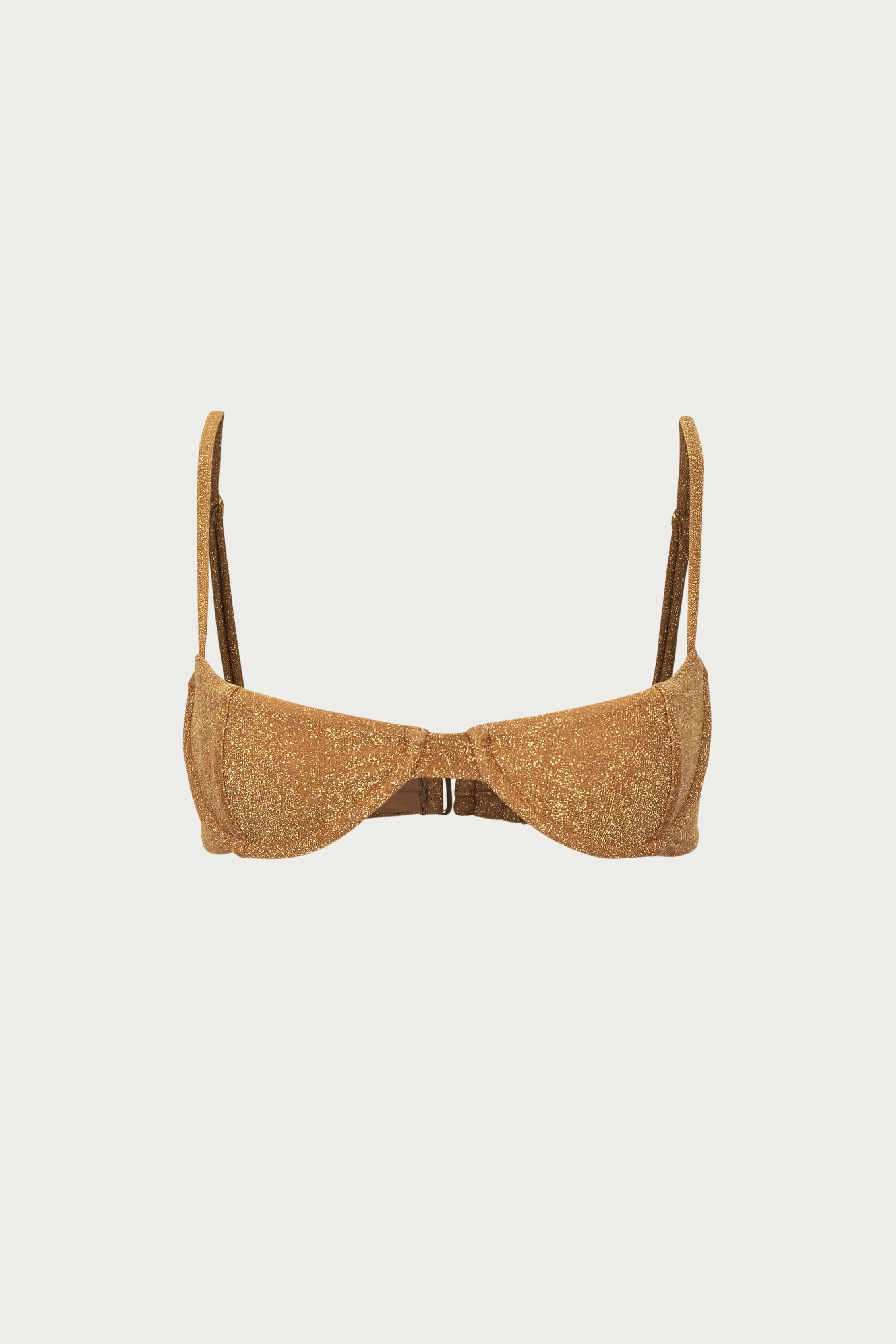 Demi Cup Underwire Top (Mocha Shimmer Lurex) | SAME
