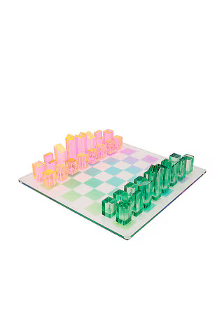 Sunnylife Ombre Lucite Chess & Checkers in Sherbert from Revolve.com | Revolve Clothing (Global)