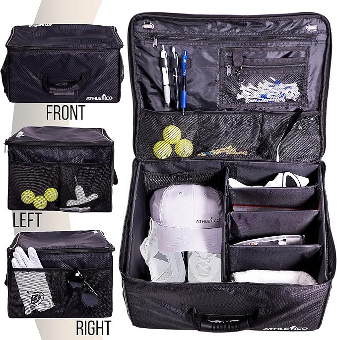 Athletico Golf Trunk Organizer Storage - Car Golf Locker to Store Golf Accessories | Collapsible ... | Amazon (US)