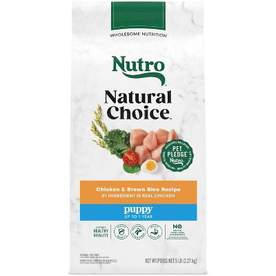 Nutro NATURAL CHOICE Puppy Chicken & Brown Rice Recipe Dry Dog Food - 5lbs | Target