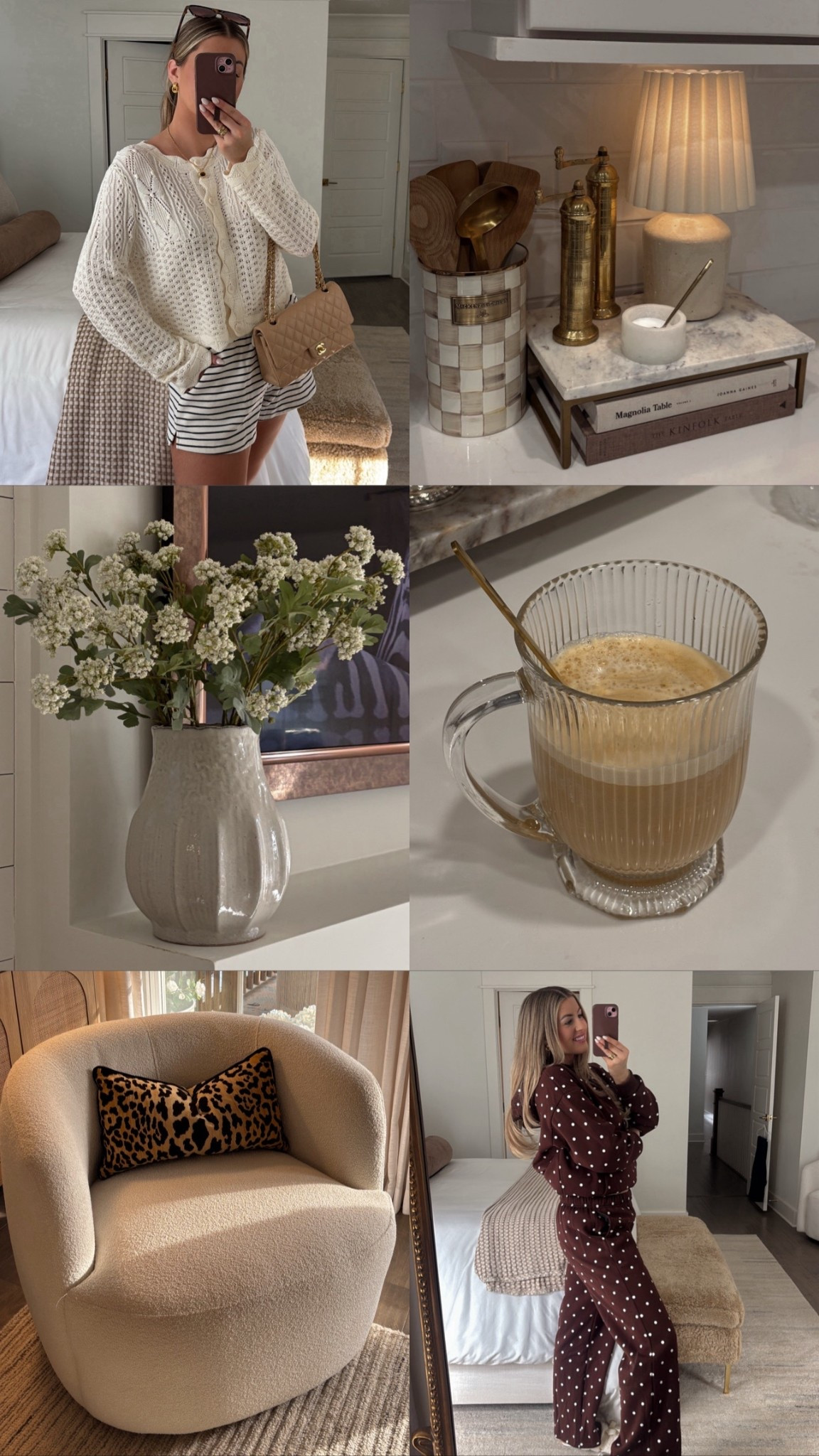 this past weeks favorites 🤎 wearing a large in cardigan, medium in target shorts, and large in polka dot set! 

#LTKootd #LTKHome