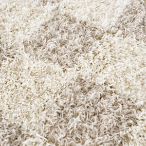 Atira Light Brown Checkered Area Rug | Boutique Rugs