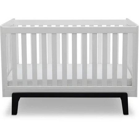 Delta Children Aster 3-in-1 Convertible Crib, Bianca White with Ebony | Walmart (US)