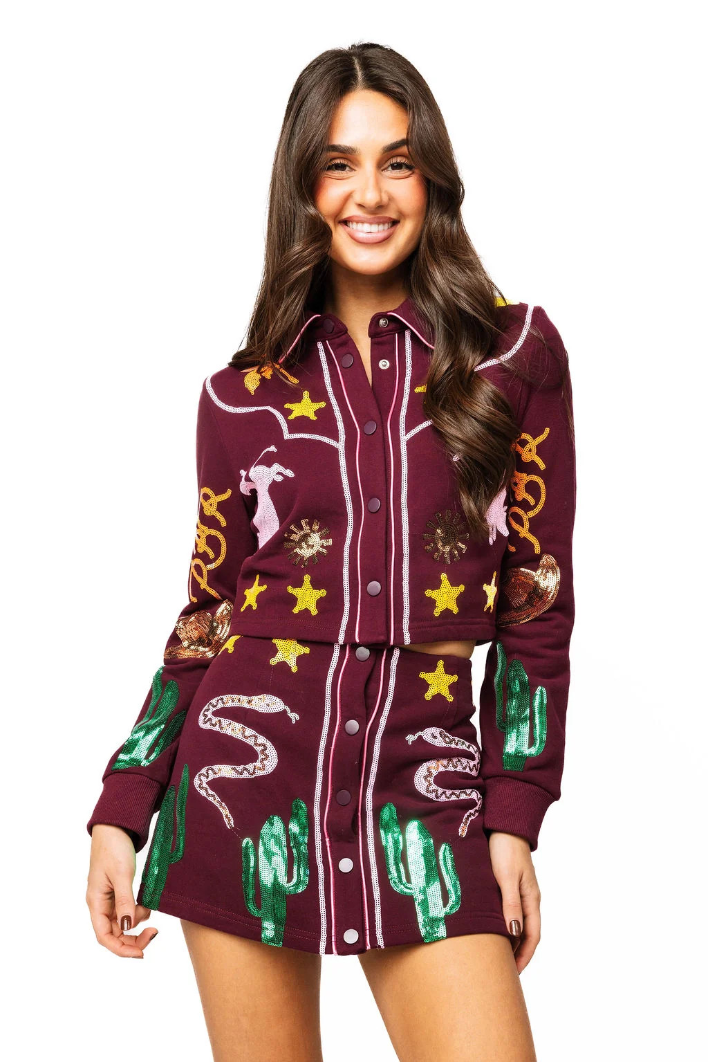 LICENSED Maroon PBR Icon Skirt | Queen of Sparkles