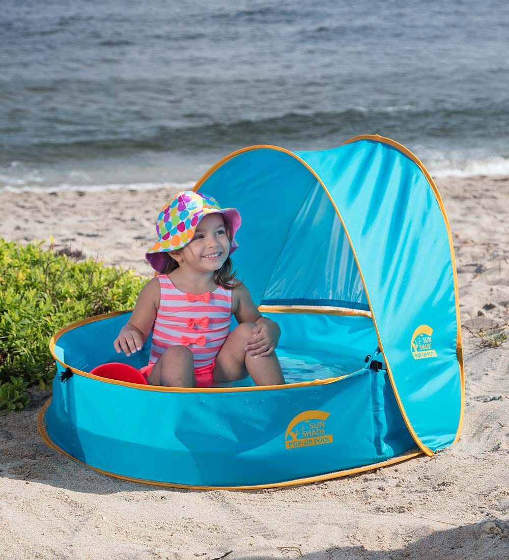 HearthSong SunShade 36" Diam. Pop-Up Portable Baby Pool with UV-Protected (UPF 50+) Canopy | Target