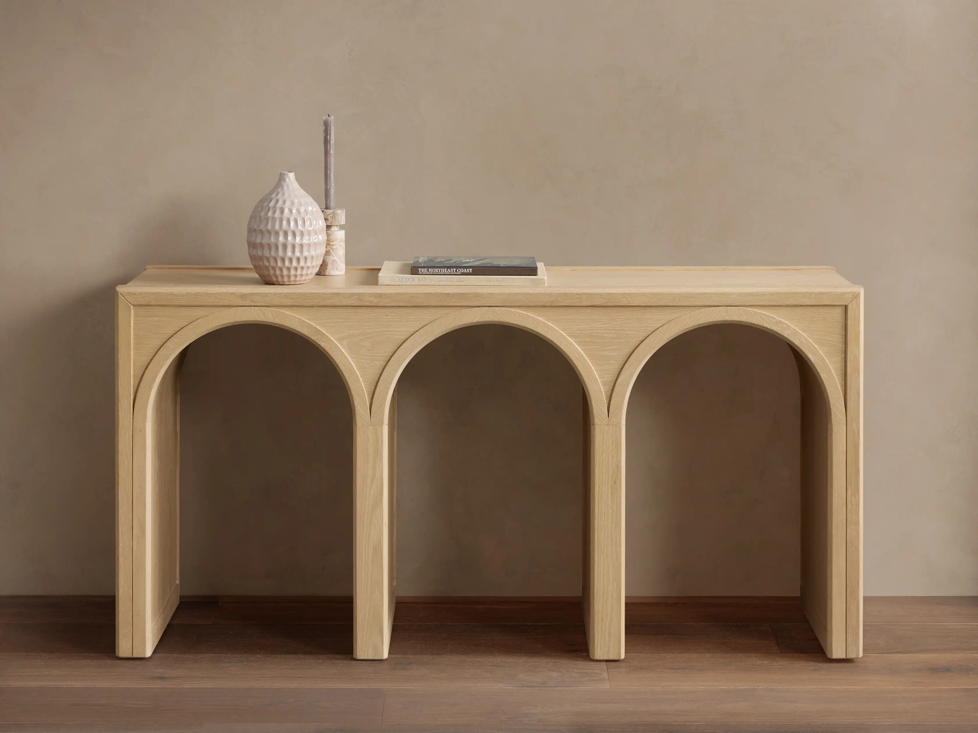 Hattie Console Table in Dune | Arhaus