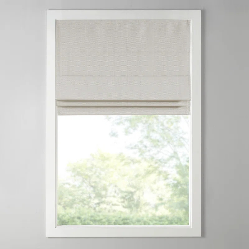 Galen Basketweave Cordless Room Darkening Single Roman Shade | Wayfair North America